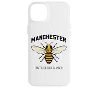 Carcasa para iPhone 14 Plus La Abeja trabajadora de Manchester no mira hacia atrás con ira