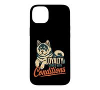 Carcasa para iPhone 14 Plus La Lealtad del Perro Husky Viene con Condiciones