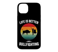 Carcasa para iPhone 14 Plus La Vida es Mejor con la Corrida de toros Vintage española