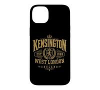 Carcasa para iPhone 14 Plus Lámina Dorada Kensington West London England EST. 1086