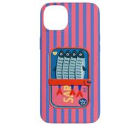 Carcasa para iPhone 14 Plus Lata Retro para sardinas, Estilo Vintage, con Rayas Rosas, costeras y veraniegas