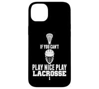 Carcasa para iPhone 14 Plus LAX Game Can't Play Nice Play Lacrosse Apparel Goat Lacrosse