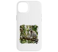 Carcasa para iPhone 14 Plus Lémur Vida Silvestre Animal Selva Bosque Árbol Rama Tropical
