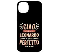Carcasa para iPhone 14 Plus Leonardo Idea Regalo Personalizzata Nome Divertente