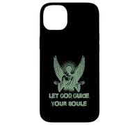 Carcasa para iPhone 14 Plus Let God Guide Your Soul Ángel Alas Fe Espiritual