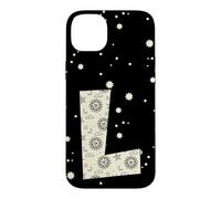 Carcasa para iPhone 14 Plus Letra Celestial L Sol Luna Alfabeto Vintage