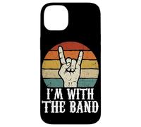 Carcasa para iPhone 14 Plus Letrero de Rock con Texto en inglés I'm with The Band