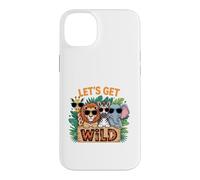 Carcasa para iPhone 14 Plus Let's Get Wild Zoo Viaje para Animales Aventura Amantes Familia