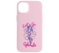 Carcasa para iPhone 14 Plus Let's Go Ghouls para Halloween, Vaquera, Western, Pastel, gótico, Morado