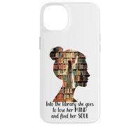 Carcasa para iPhone 14 Plus Libros en la Biblioteca Ella va Pierde su Mente Encuentra su Alma
