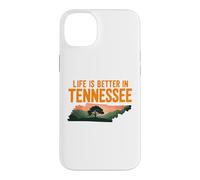 Carcasa para iPhone 14 Plus Life Is Better in Tennessee, Scenic TN State Outline Sunset