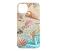 Carcasa para iPhone 14 Plus Linda Playa estética océano Concha Costera Verano mar Tema