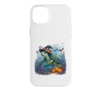 Carcasa para iPhone 14 Plus Linda Tortuga Marina Bruja Halloween bajo el Agua