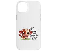 Carcasa para iPhone 14 Plus Linda Vaca Mantener Fuera de mi Pasto
