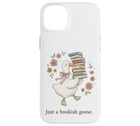 Carcasa para iPhone 14 Plus Lindo Ganso Libros Que Llevan Libros académicos Arte de Aves