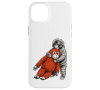 Carcasa para iPhone 14 Plus Lindo Mono bebé zoológico Llamado ponche Adorable orangután Relleno