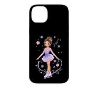 Carcasa para iPhone 14 Plus Lindo Patinaje artístico Princesa Floral Patinador sobre Hielo
