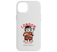 Carcasa para iPhone 14 Plus Lindo Perro Bobtail Torre de Londres Guardián Inglaterra