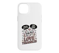 Carcasa para iPhone 14 Plus Lindos triángulos de Amor matemáticas Eres Agudo Y