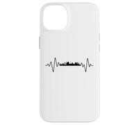 Carcasa para iPhone 14 Plus Lisboa Skyline Latido del corazón de Lisboa