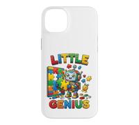 Carcasa para iPhone 14 Plus Little Genius Robot Puzzle Builder, diseño Infantil
