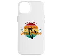Carcasa para iPhone 14 Plus Llámame en mi teléfono Shell Funny Ocean Beach Vibe