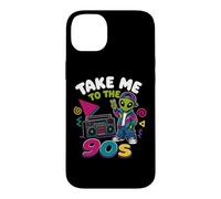 Carcasa para iPhone 14 Plus Llévame a los 90 Retro Alien Hip Hop Boombox Throwback