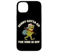 Carcasa para iPhone 14 Plus Lo Siento, Tengo Que IR El Ambiente está Apagado Retro Frog