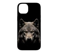 Carcasa para iPhone 14 Plus Lobo Dire Cara Luz De Luna Bosque Fauna Silvestre Naturaleza