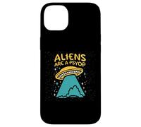 Carcasa para iPhone 14 Plus Los Extraterrestres Son un Psyop Divertido OVNI Desinformación Engaño Alien Meme