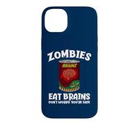 Carcasa para iPhone 14 Plus Los Zom omen Cerebros no se preocupan sarcástico Zombie Halloween