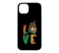 Carcasa para iPhone 14 Plus Love Jack Russell Terrier Dog Sunflower Tie Dye Leoparad