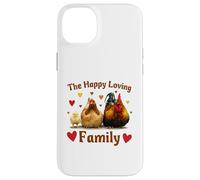 Carcasa para iPhone 14 Plus Loving Cute Chicken Family Hen Rooster Chick Funny Farmer