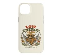 Carcasa para iPhone 14 Plus Low Energy Club Highland Cow Retro Relax Divertido Gráfico
