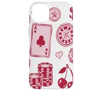 Carcasa para iPhone 14 Plus Lucky Girl Energy Gambling Playing Cards Cherries and Dice