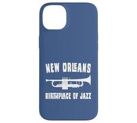 Carcasa para iPhone 14 Plus Lugar de Nacimiento de la Trompeta de Jazz de Nueva Orleans NOLA Music