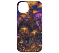 Carcasa para iPhone 14 Plus Magical Mushroom Village Fantasía Fairycore World