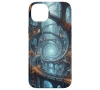 Carcasa para iPhone 14 Plus Mago Fantasía Ciudad Subterránea Portal Espiral Caverna