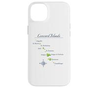 Carcasa para iPhone 14 Plus Mapa de Islas de Sotavento Antigua St Martin Brabuda