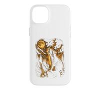 Carcasa para iPhone 14 Plus Mapache Aullando Luna Vida Silvestre Animal Mapache Amante Al Aire Libre