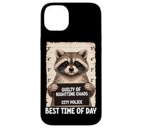Carcasa para iPhone 14 Plus Mapache Mugshot culpable de Caos Nocturno Mejor Hora del día