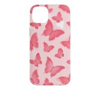 Carcasa para iPhone 14 Plus Mariposas Rosa Pastel Mariposas Patrón Girly Y2K