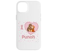 Carcasa para iPhone 14 Plus Me Encanta Punch The Baby Monkey Hearts