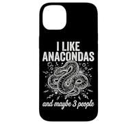 Carcasa para iPhone 14 Plus Me Gustan Las anacondas y Tal Vez 3 Personas Herping Zoo