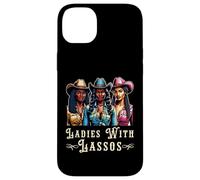 Carcasa para iPhone 14 Plus Melanin Cowgirls Ladies with Lassos African American Cowgirl