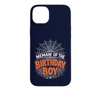 Carcasa para iPhone 14 Plus Memaw of The Boy - Camiseta de Fiesta de Halloween con telaraña de cumpleaños