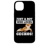 Carcasa para iPhone 14 Plus Mens Reptile Boy Who Loves Leopard Geckos Lover