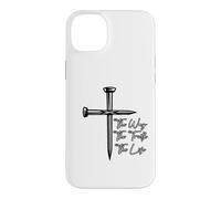 Carcasa para iPhone 14 Plus Mensaje Inspirador de The Way The Truth The Life Sacrifice