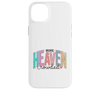 Carcasa para iPhone 14 Plus Mensaje Retro Cristiano del Cielo Cruz fe