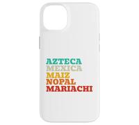 Carcasa para iPhone 14 Plus México Azteca Mexica Maiz Nopal Mariachi